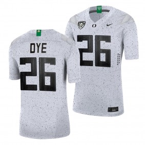 Oregon Ducks Travis Dye 26 White 2021-22 Eggshell Limited Football Jersey Men