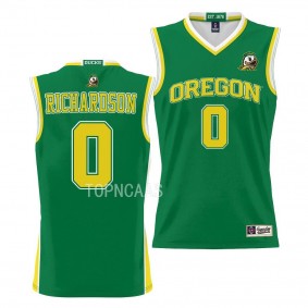 Will Richardson #0 Oregon Ducks NIL Pick-A-Player Basketball Jersey Green
